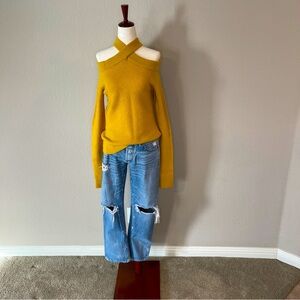 Anthropologie cold shoulder sweater